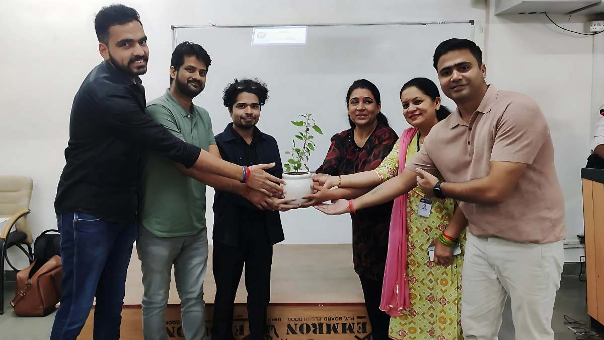 Hands-on workshop moment at Amity University