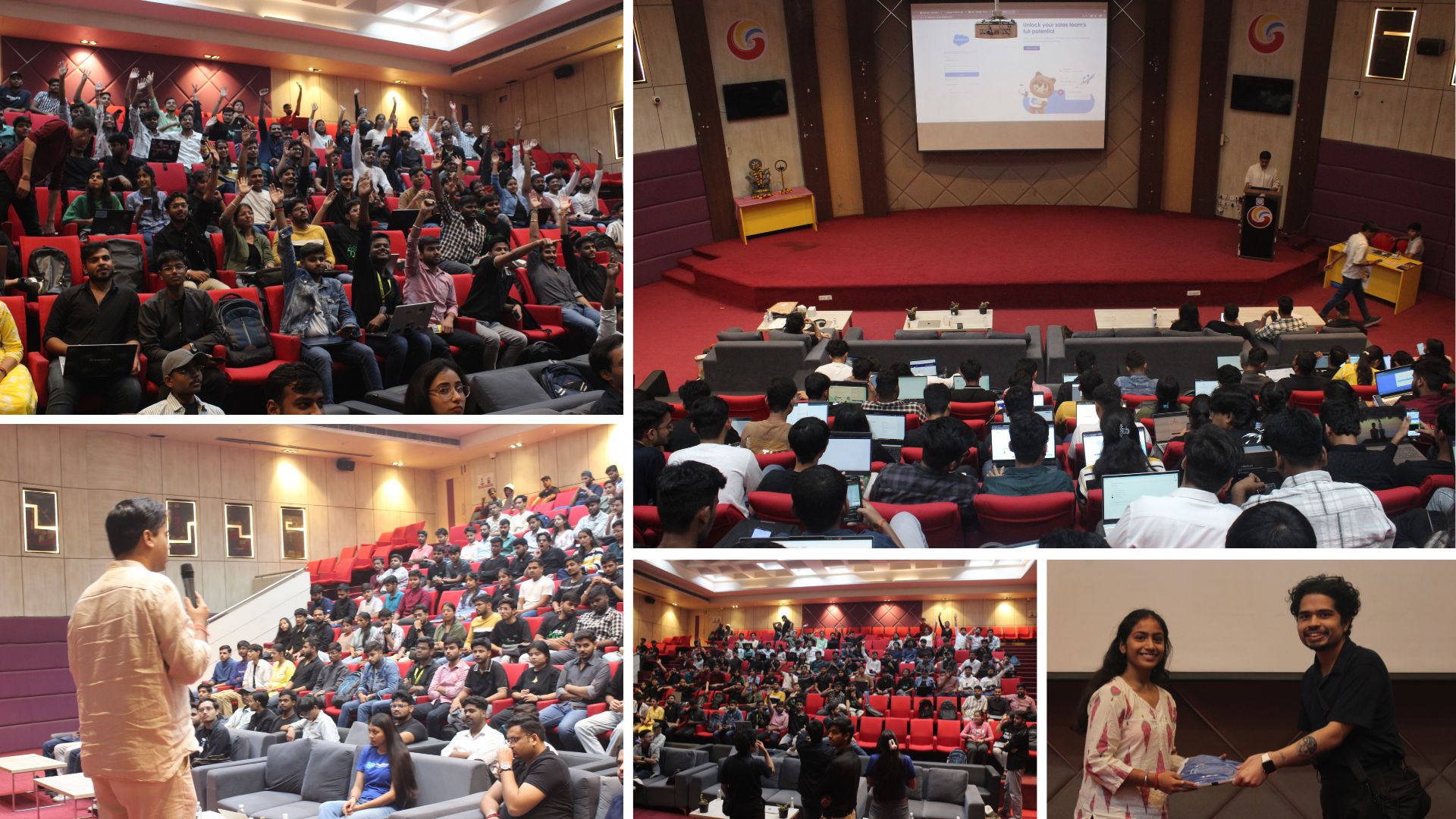 Journey2Salesforce Workshop at GCET - November 2024 - Students Learning