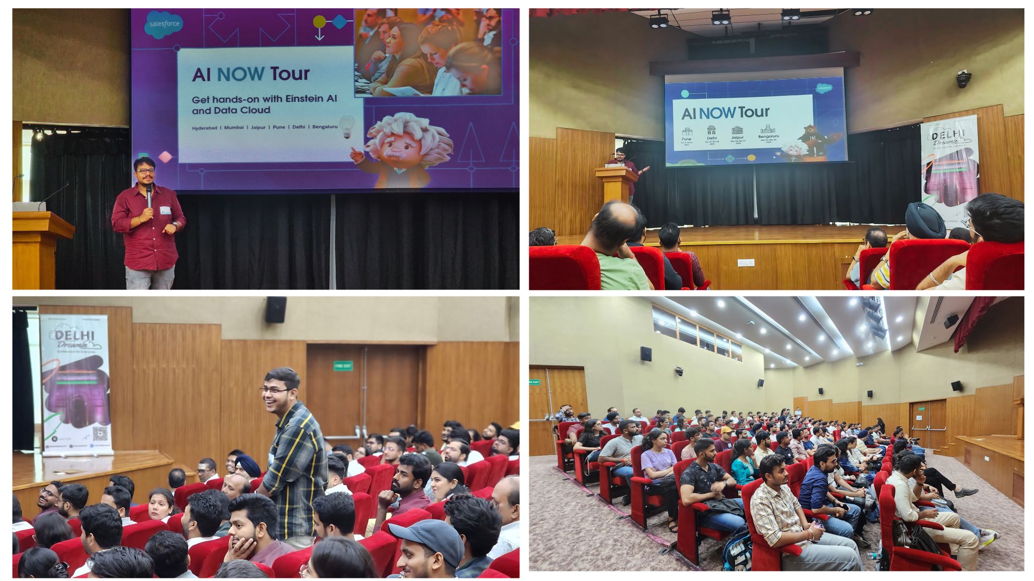 RoadToDelhiDreamin AI Now Tour Preview - August 2024 - Attendees Networking